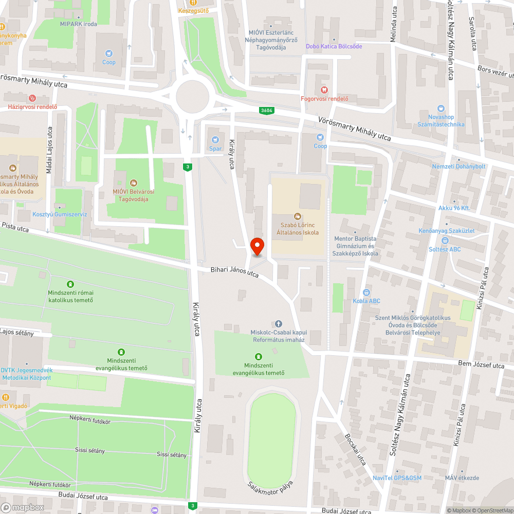 Graffitik a falon. bejelentés helye