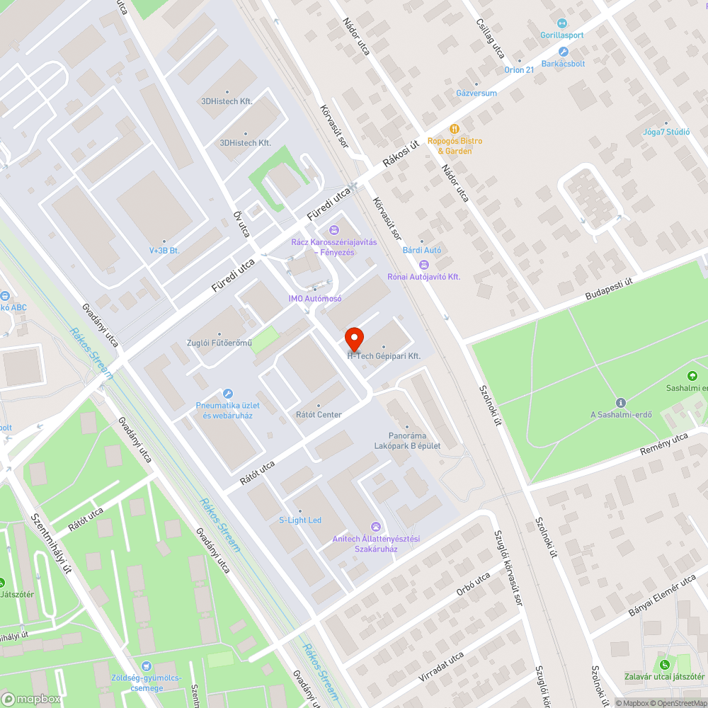 Elhagyott autó bejelentés helye