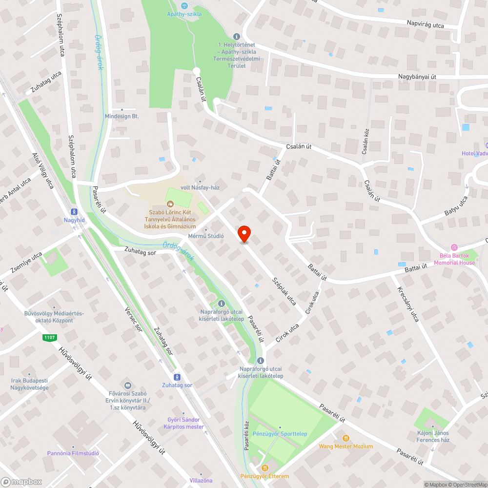 Elhagyott autó bejelentés helye