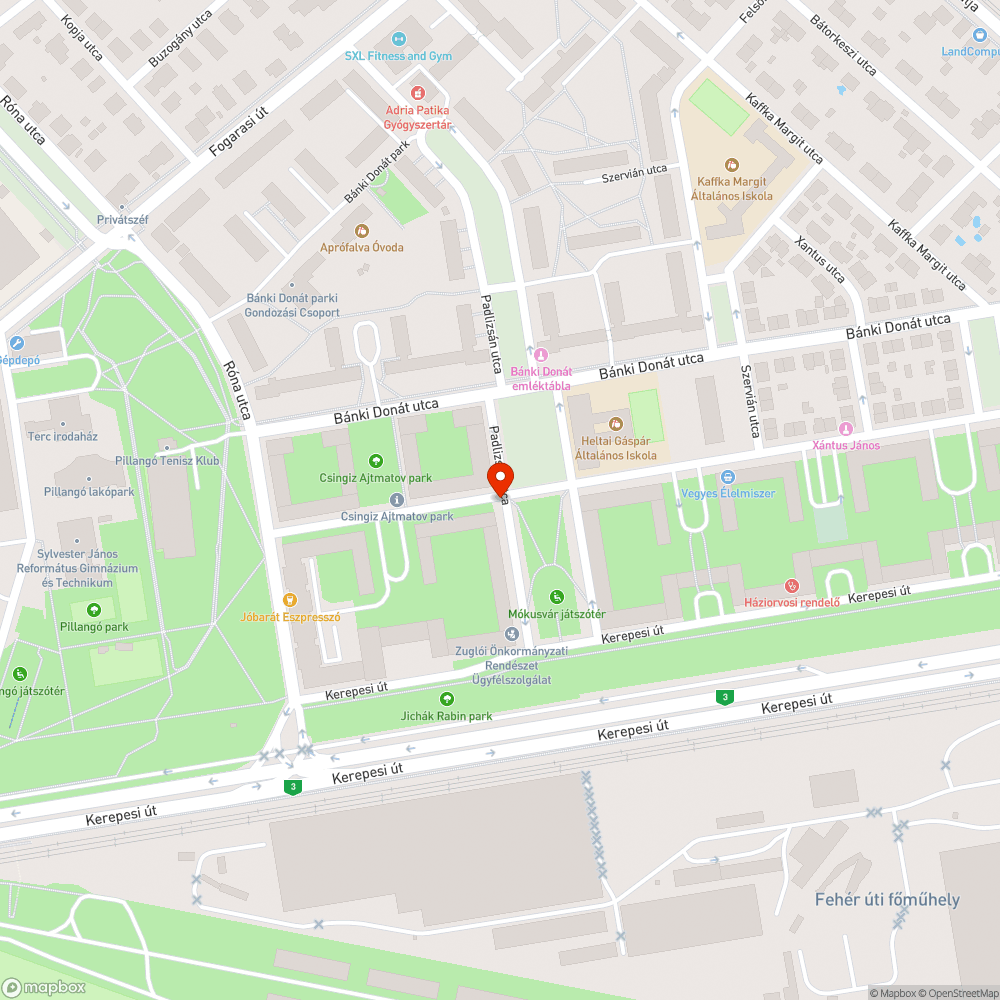 Nem működő lámpa bejelentés helye