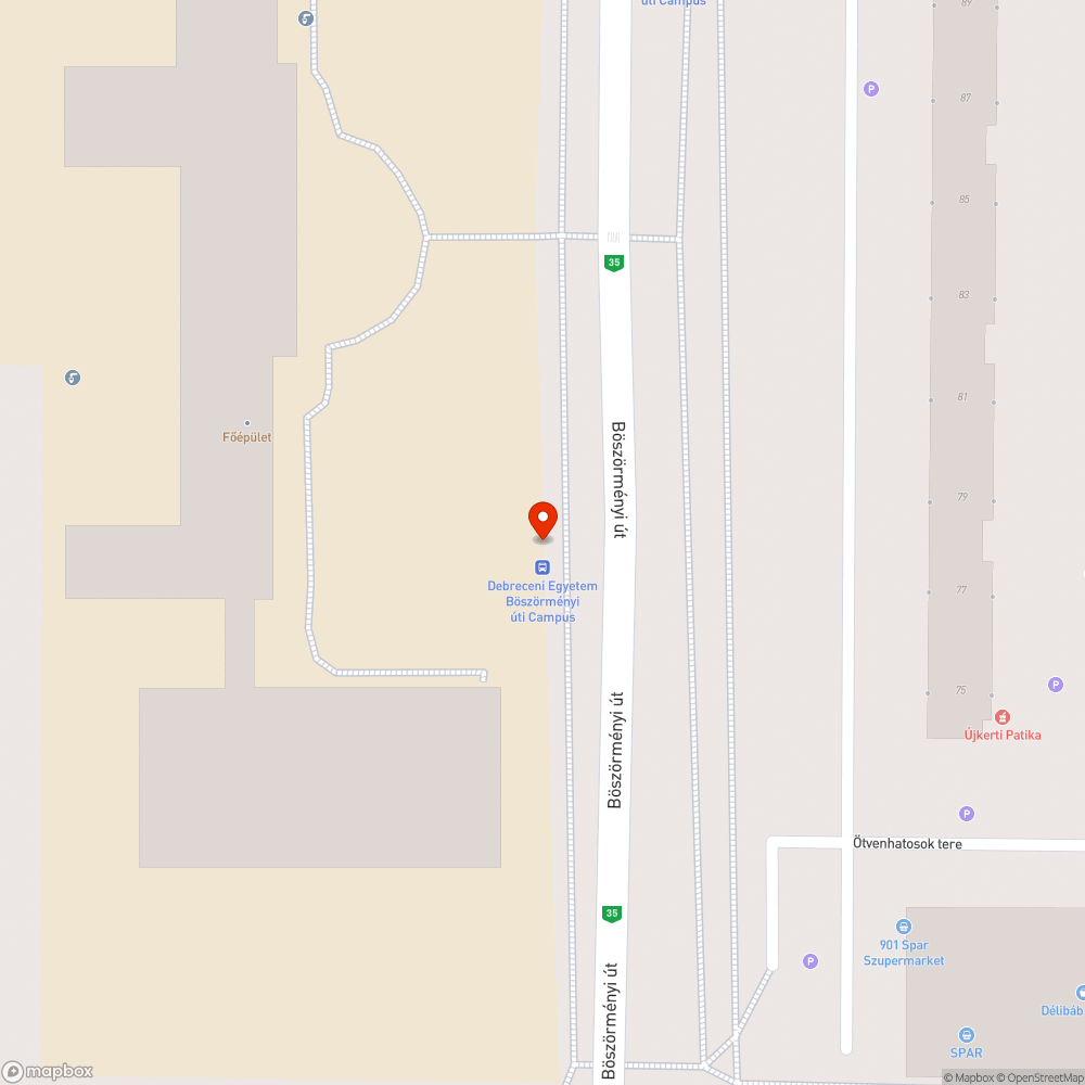 Hibás lámpatest bejelentés helye