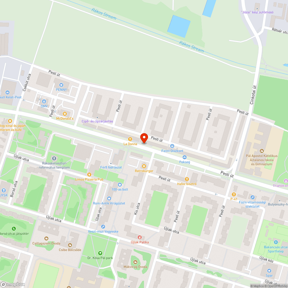 Nincs rögzítve bejelentés helye