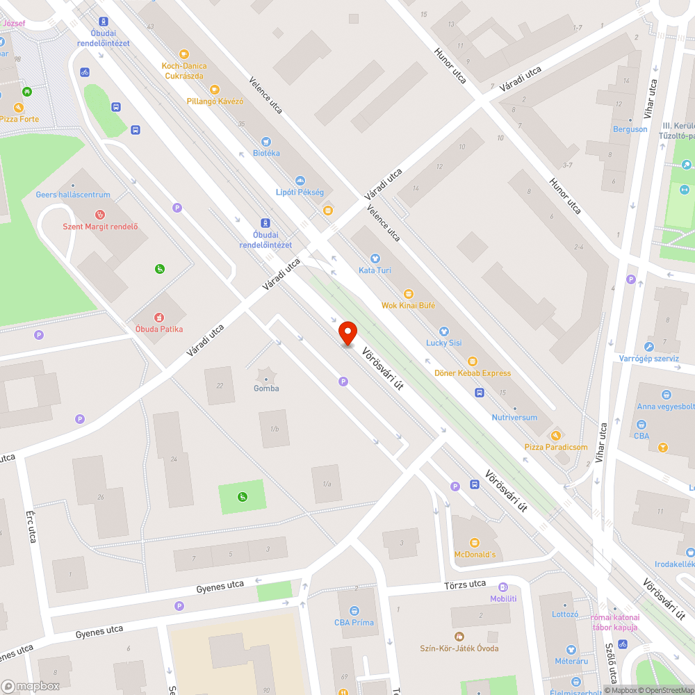 Járdán parkoló roncs bejelentés helye