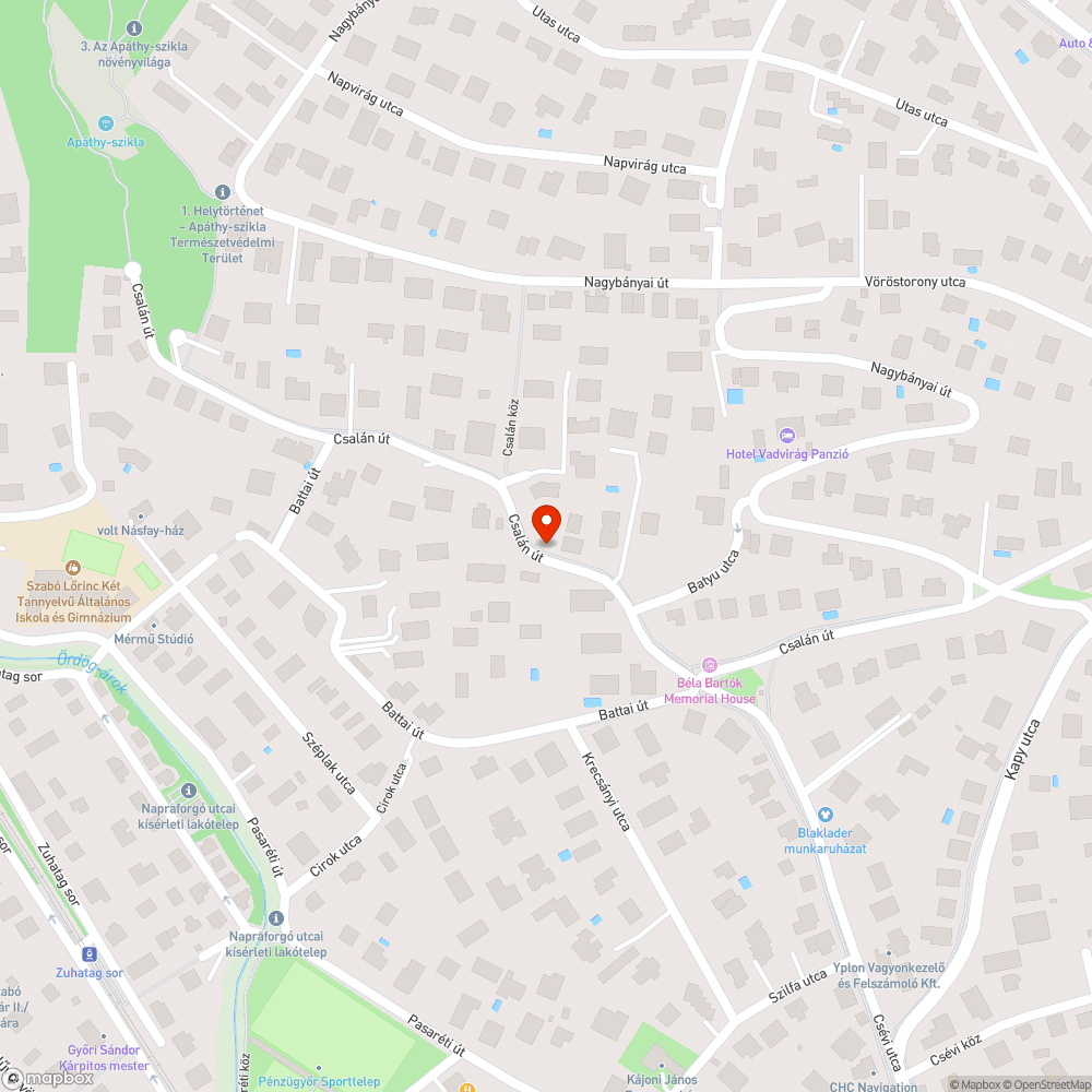 Használaton kívüli telefonkábel - Csalán út bejelentés helye