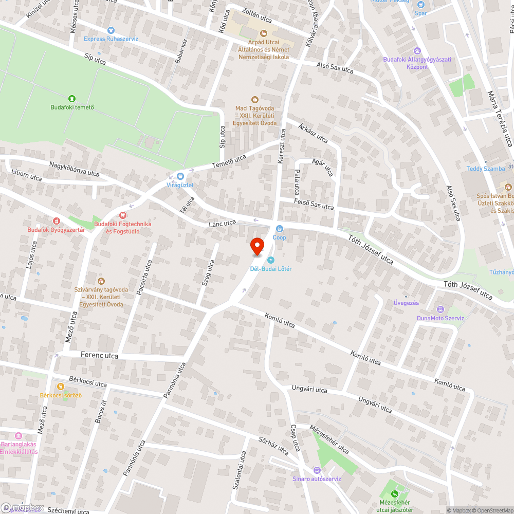 "Sötétség"  -  Pannónia u. 1-5  között, Budafok bejelentés helye