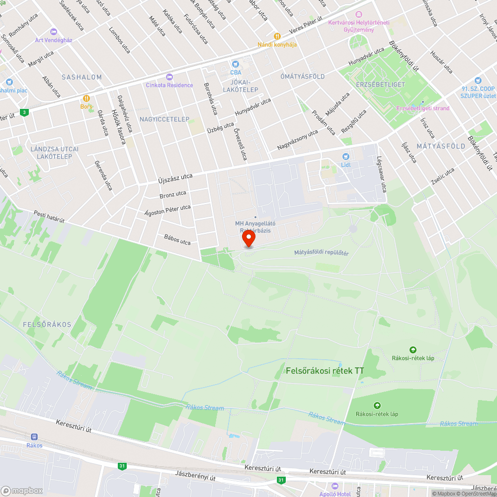 Zsák szemét a reptéren bejelentés helye