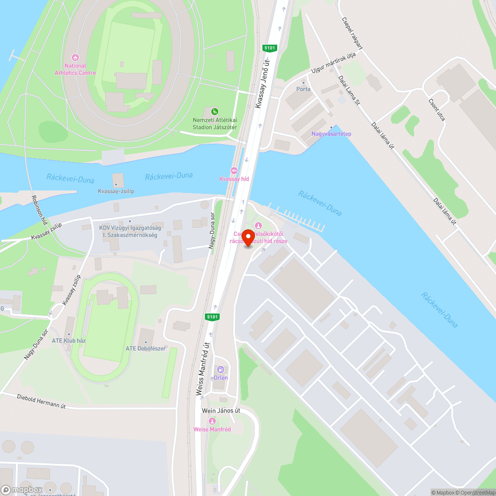 Szemét a Vízügyi Igazgatóság épületével szemben bejelentés helye