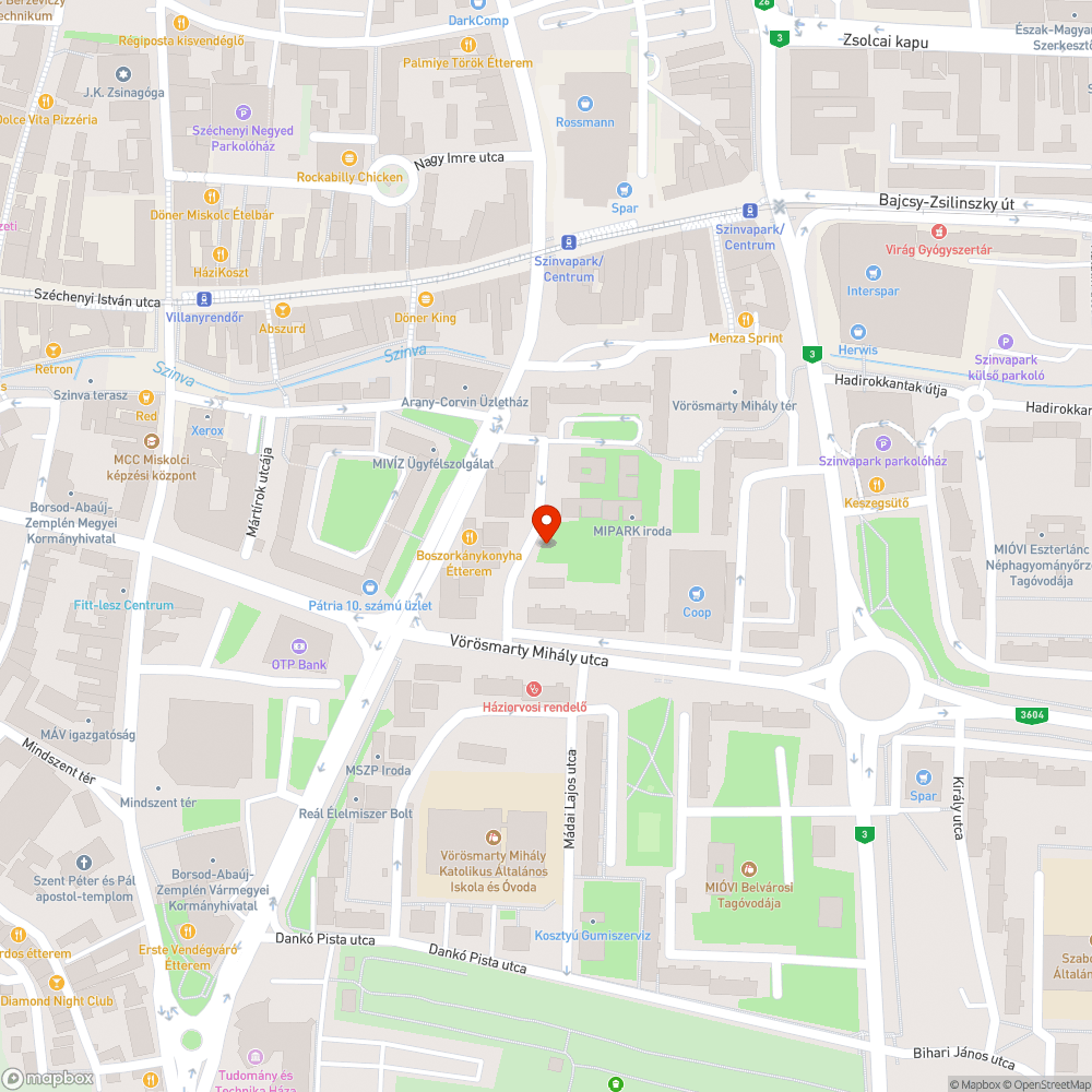 Zöldfelületronágálás bejelentés helye