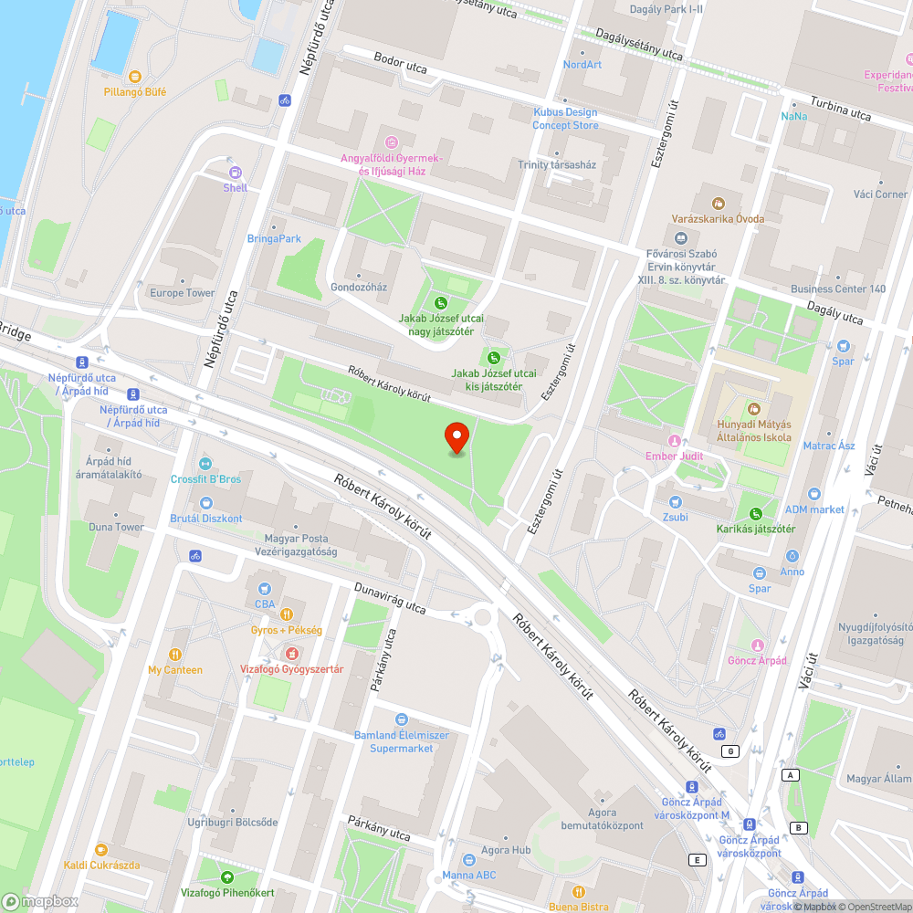 szemetes kerékpár út és park bejelentés helye