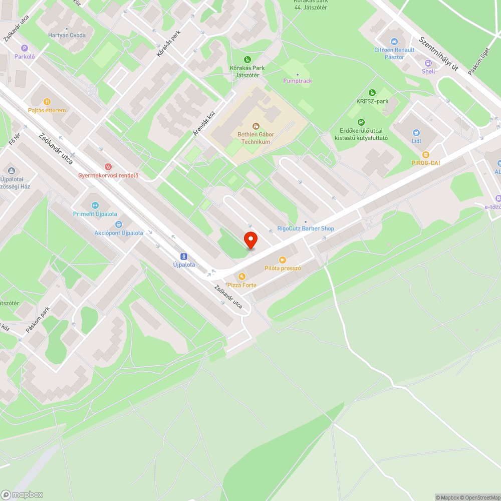 Sérült utcai villanyoszlop lámpa része bejelentés helye