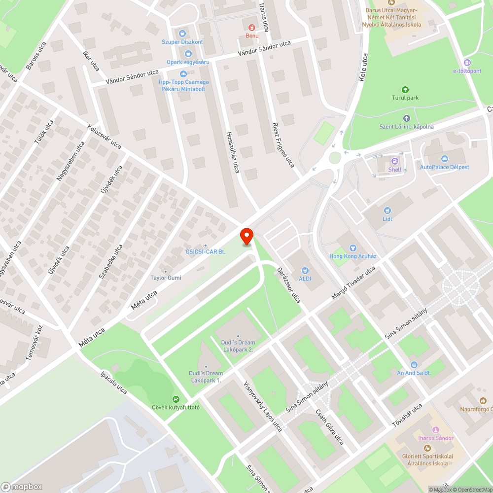 Vegyes hulladék a Méta utcai garázssornál. bejelentés helye