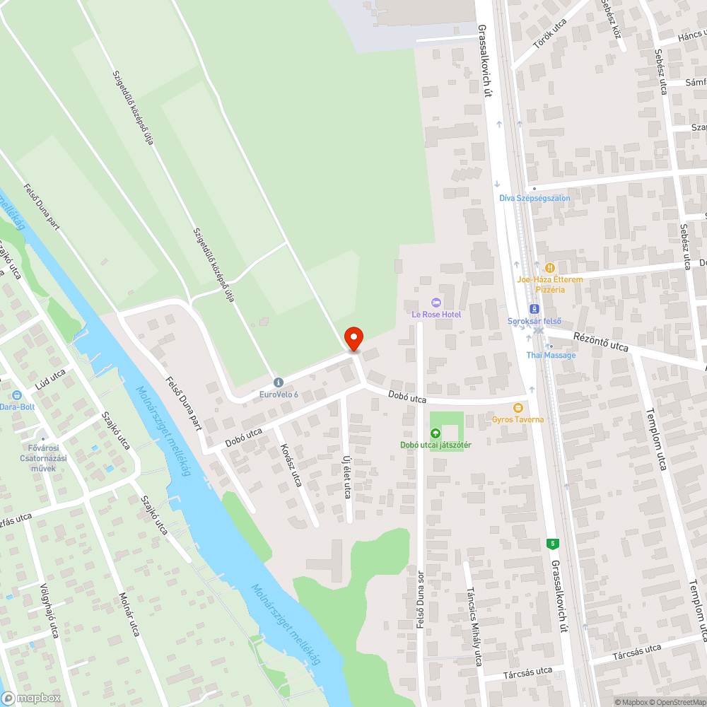 Eurovelo 6 aszfaltos szakasza Soroksáron vállalhatatlanul sáros bejelentés helye