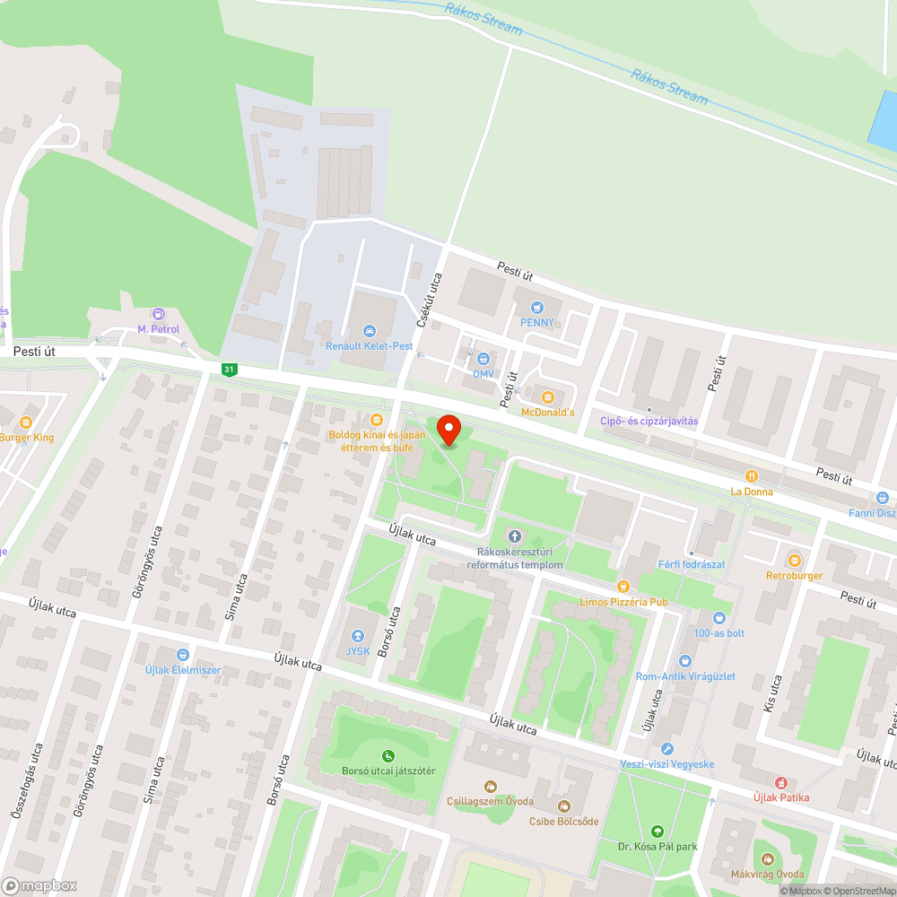 Szemét a házak között bejelentés helye