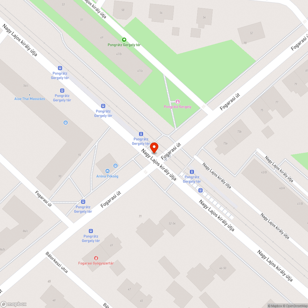 Veszélyes kátyú bejelentés helye