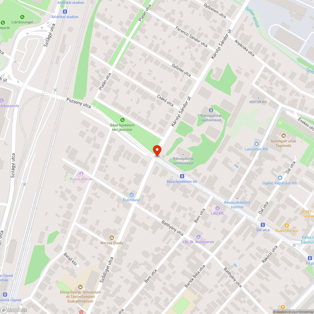 Hiányzó fényterelők bejelentés helye