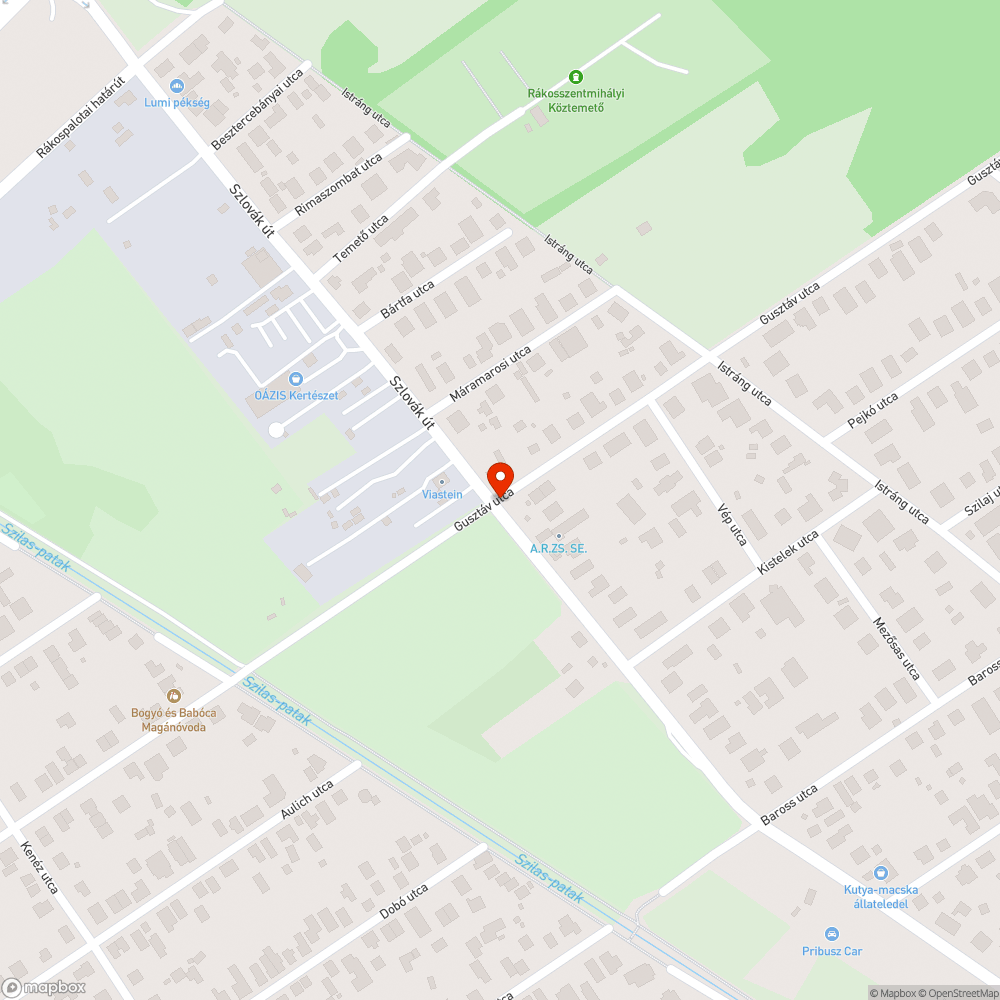 Törött tűzcsap bejelentés helye