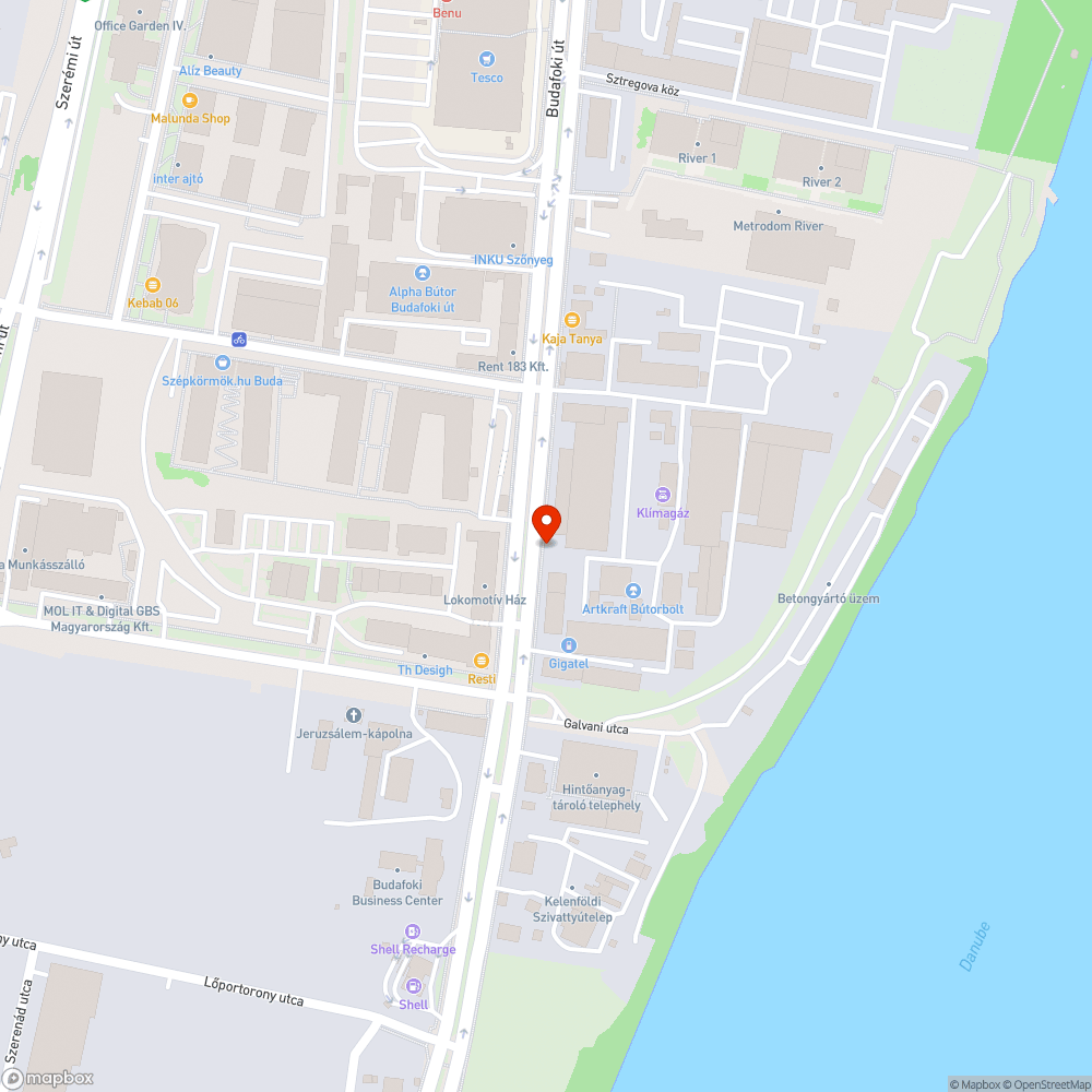 Hasznavehetetlen utcabútor bejelentés helye