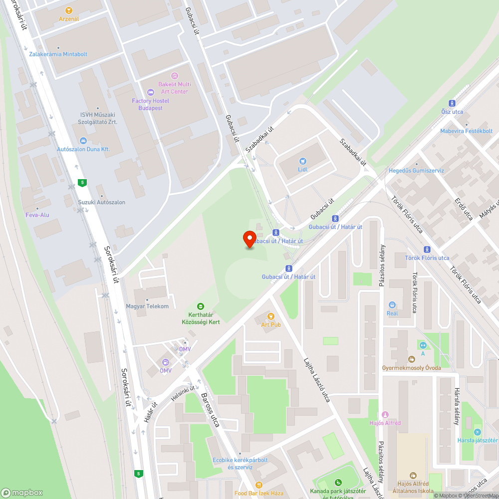 Szemét a Gubacsin bejelentés helye