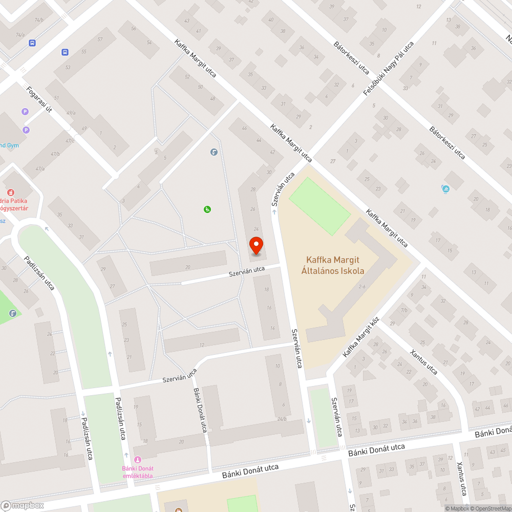 Magára hagyott bevásárló kocsi bejelentés helye