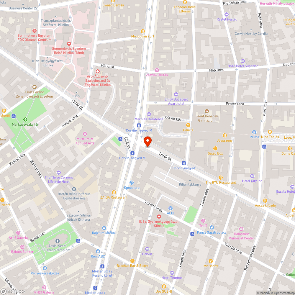 Graffitis BKK szekrény bejelentés helye