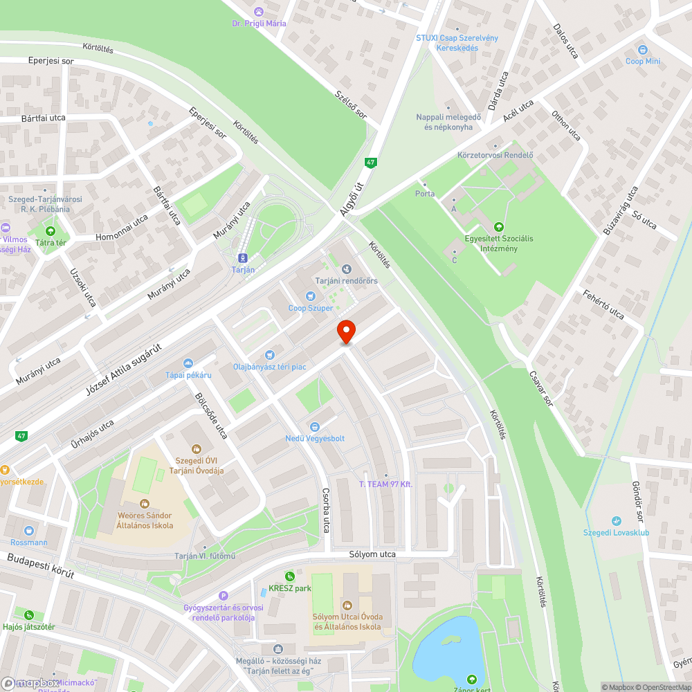 Kerékpárút felfestése eltűnt bejelentés helye