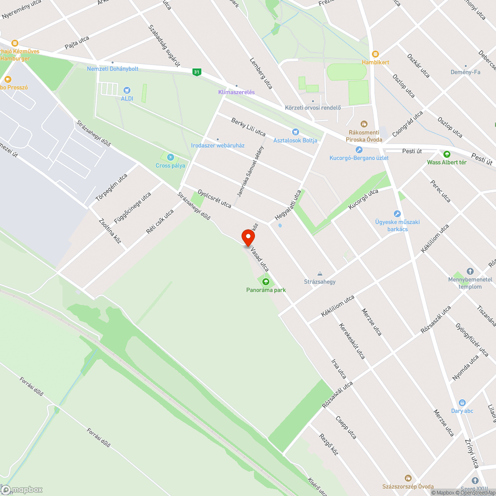 Csatornafedél bejelentés helye