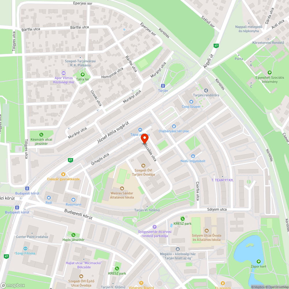 Kidöntött gerenda bejelentés helye