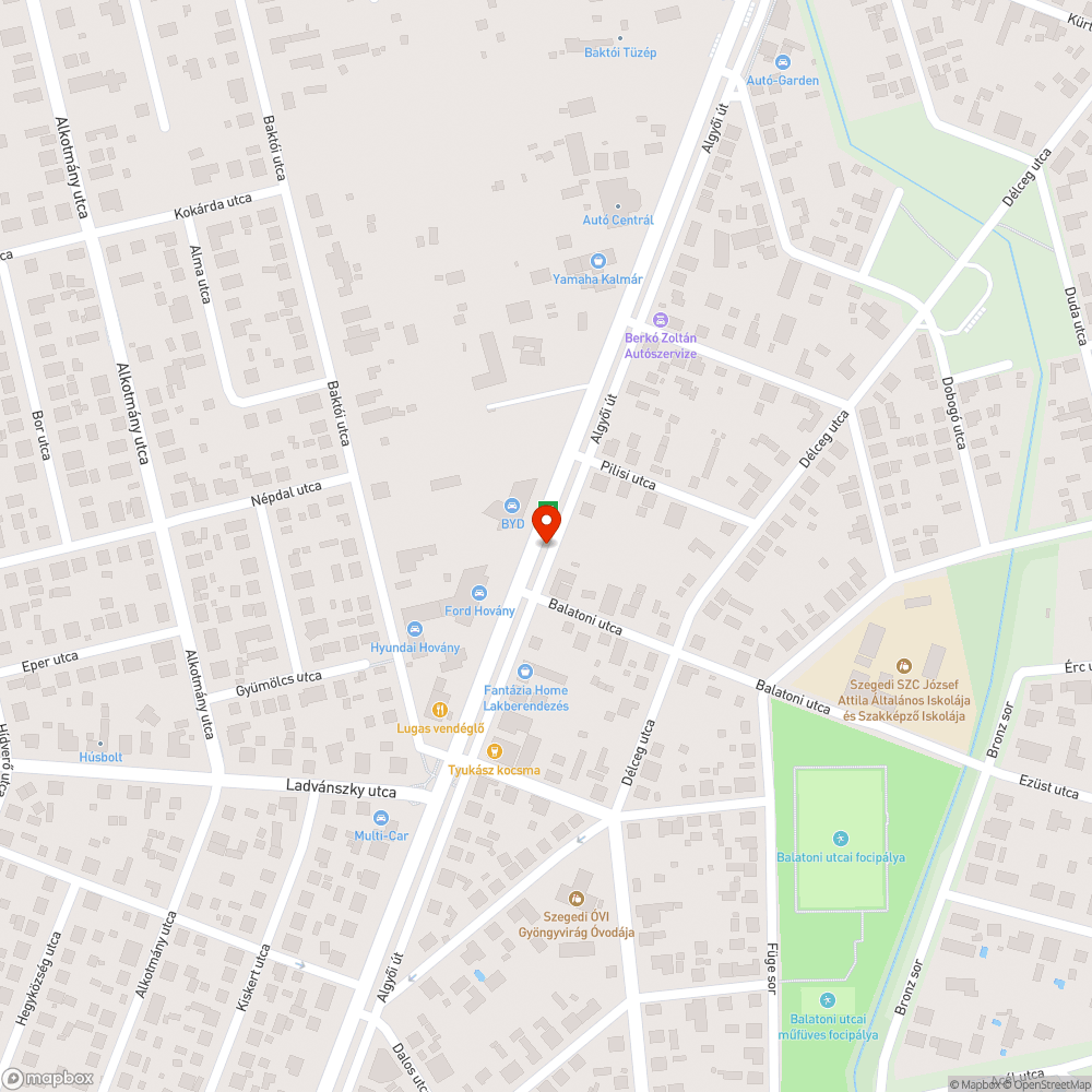 Elhagyott beton csatorna kifolyó bejelentés helye