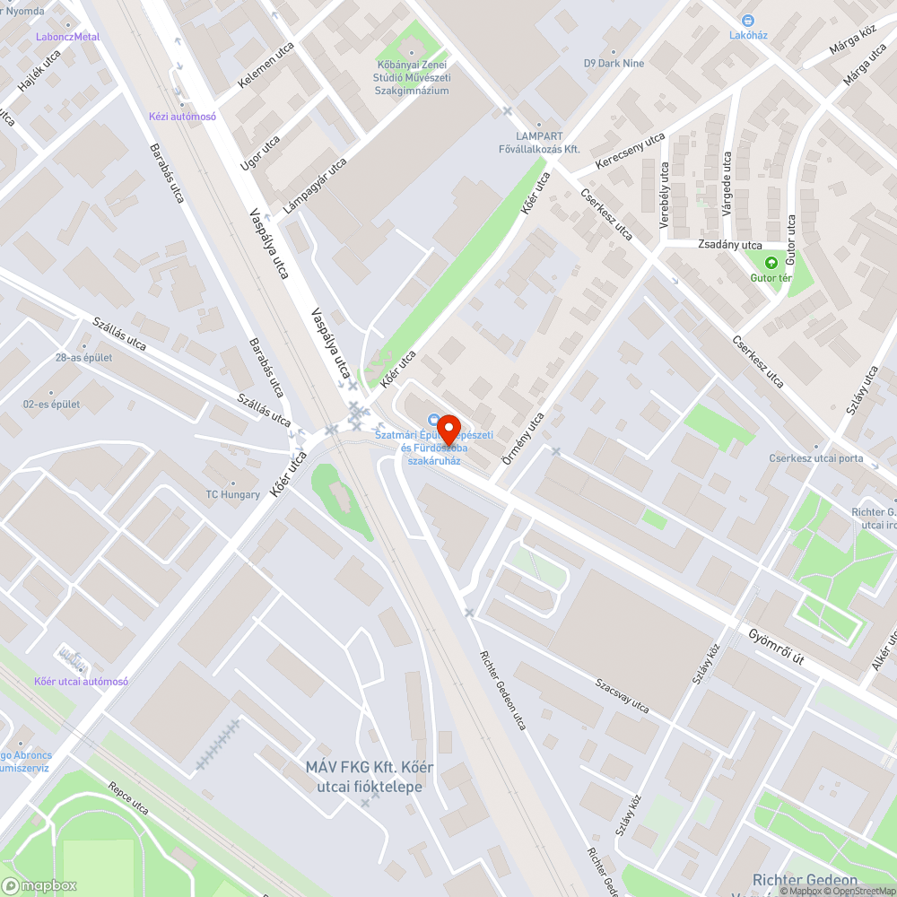 Utasváró fala kiesett bejelentés helye