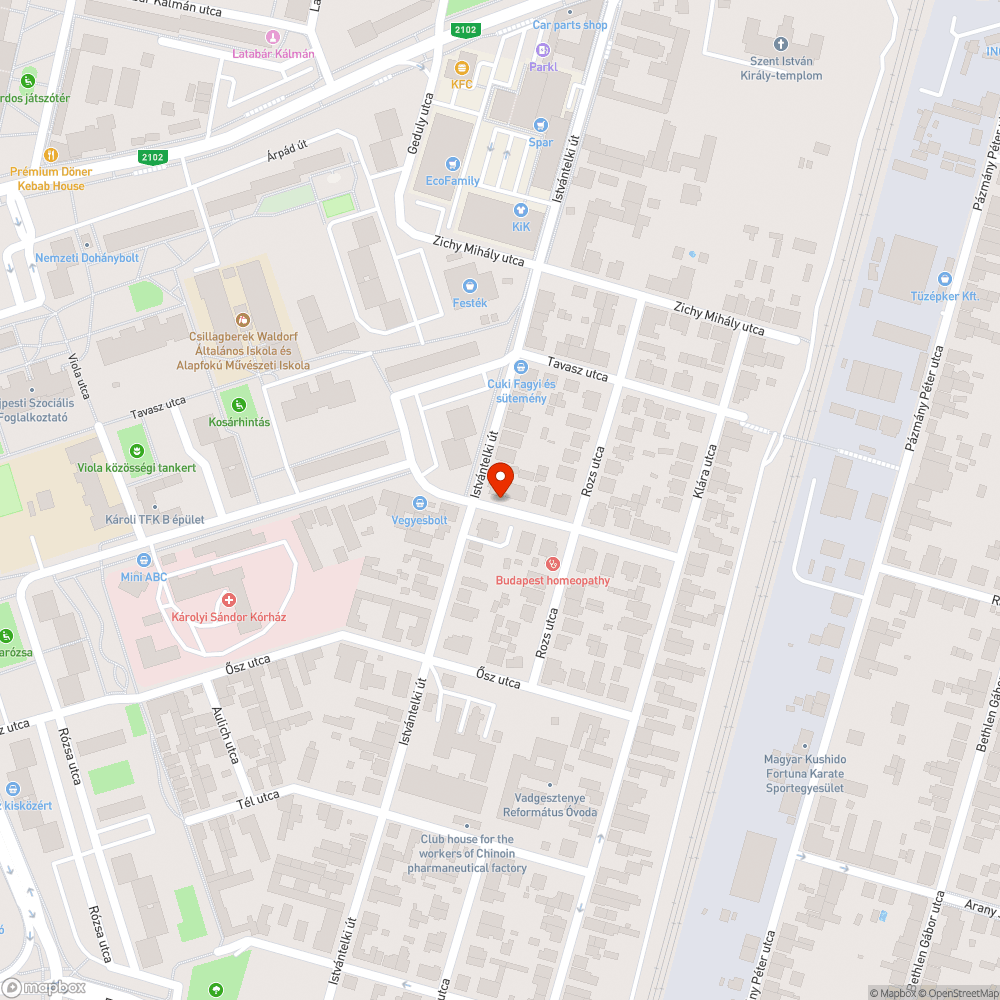 Elhagyott jármű bejelentés helye