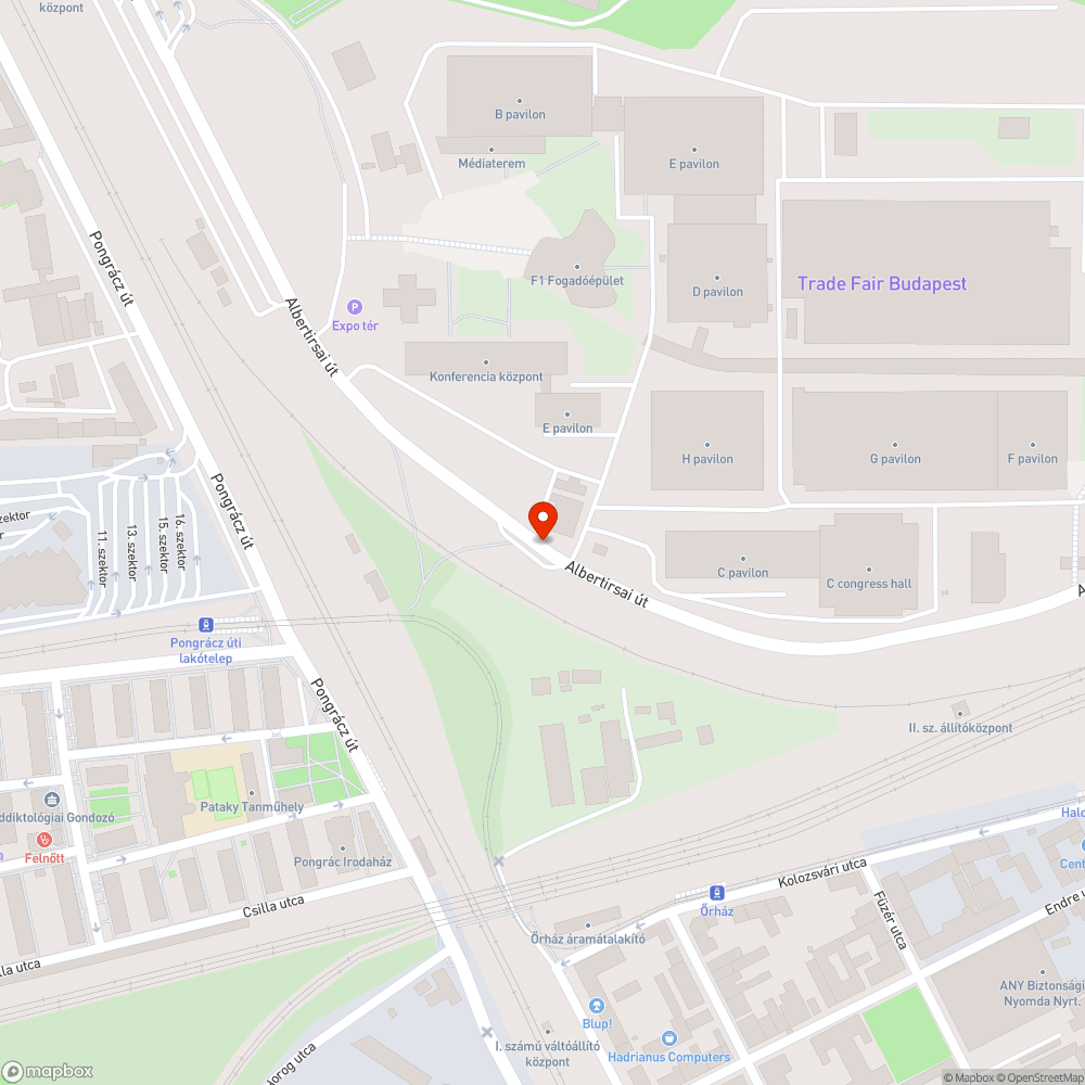 Albertirsai úton zebra felfestésének hiánya bejelentés helye