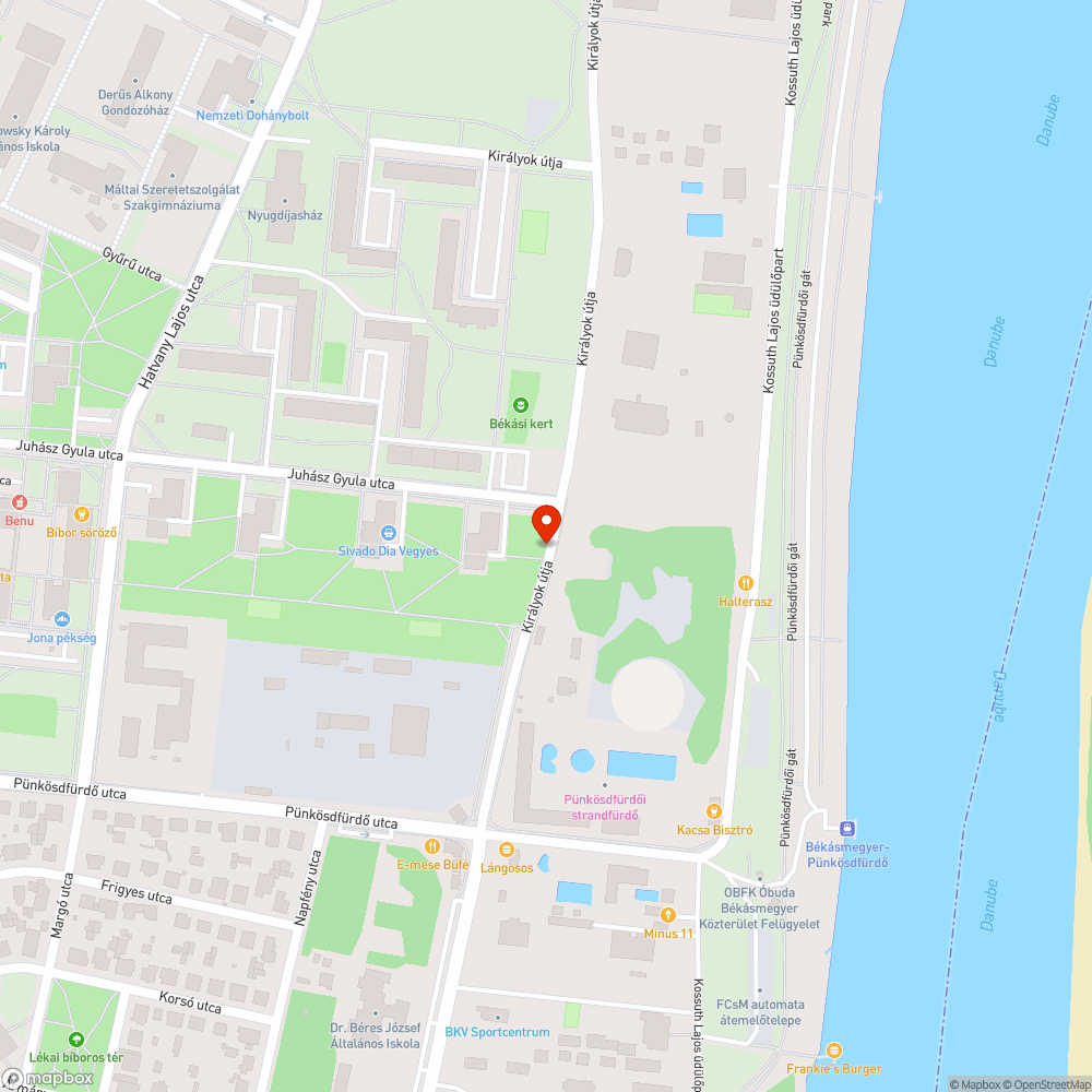 Eldugult és szétesett víznyelő bejelentés helye