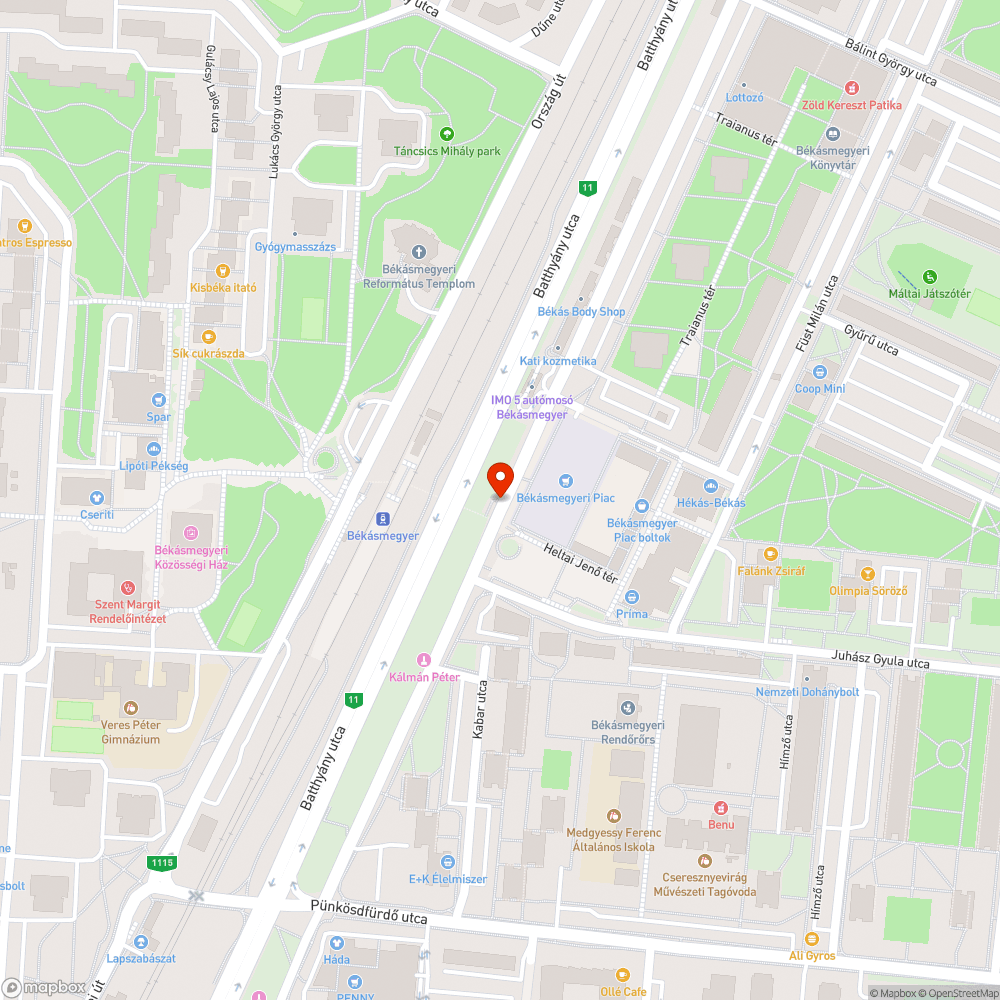 Faág bejelentés helye