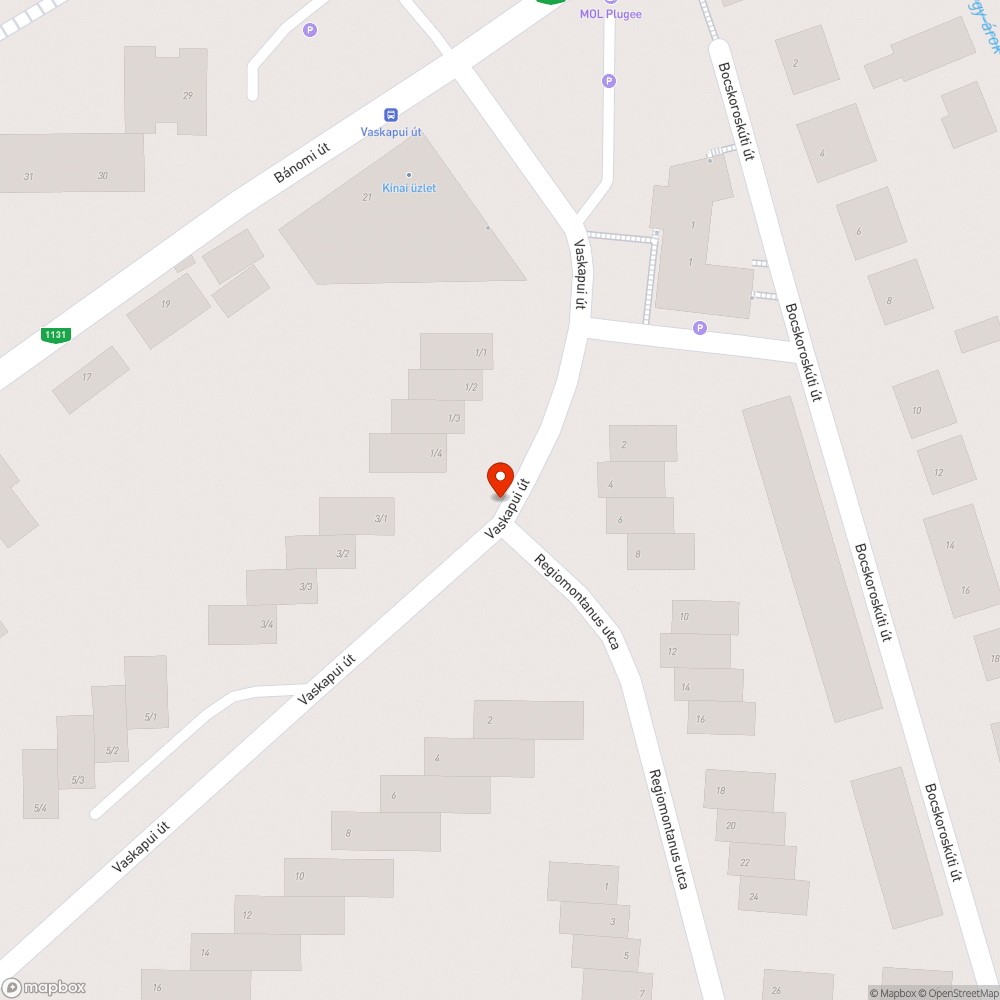 Rossz állapotú járda bejelentés helye