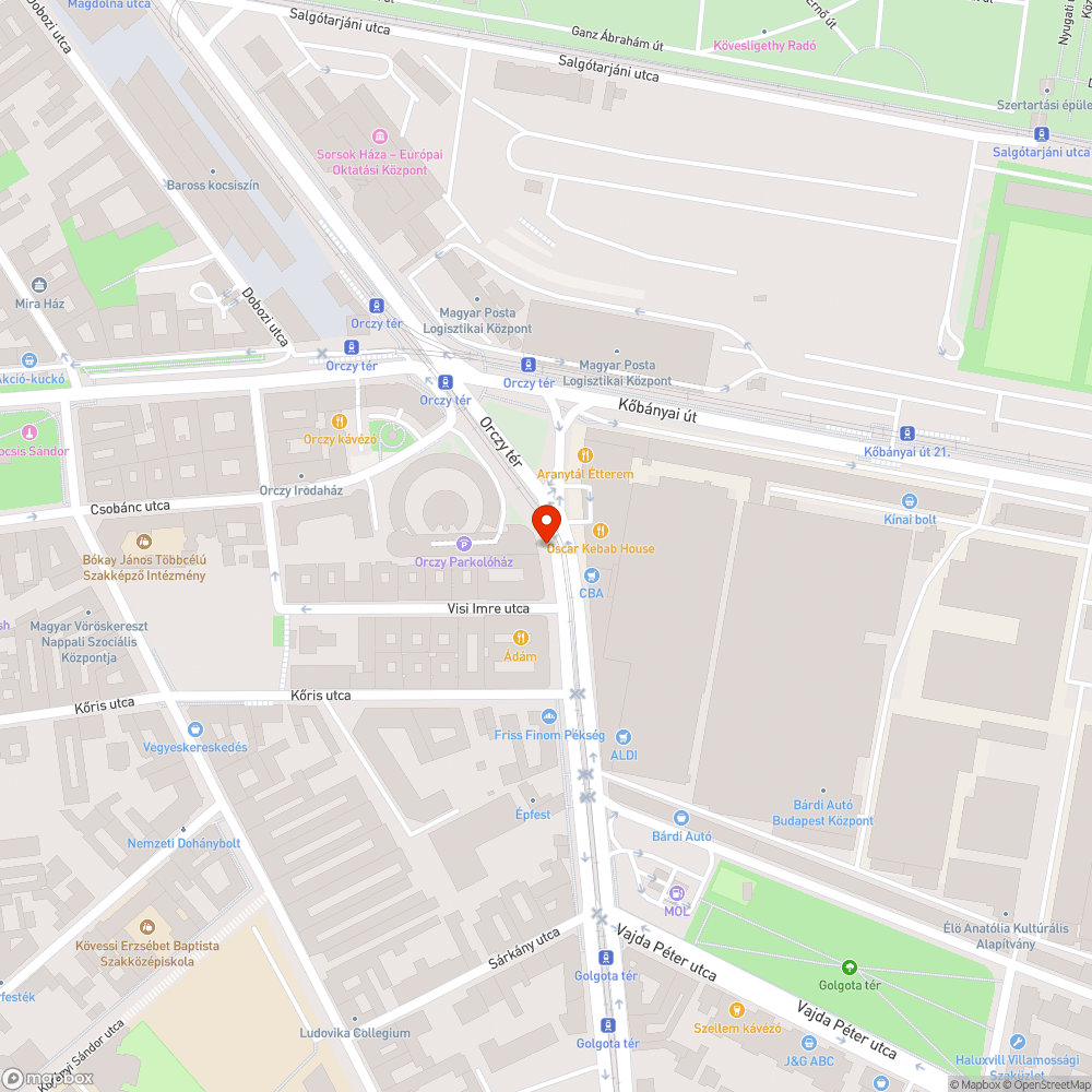 Elfordult, megdőlt forgalomirányító tábla bejelentés helye