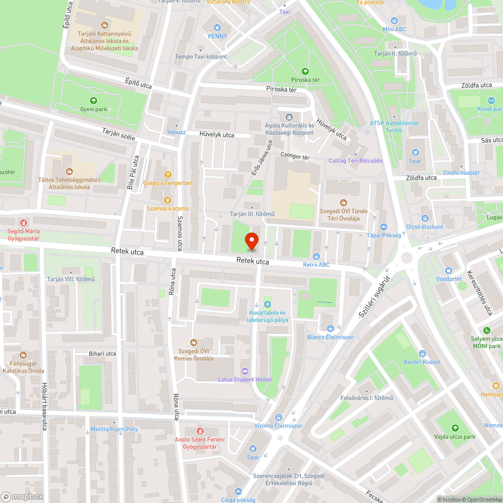 Járdahiba bejelentés helye