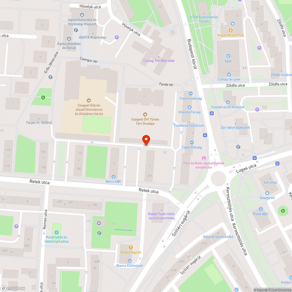 Széthullott útpadka bejelentés helye