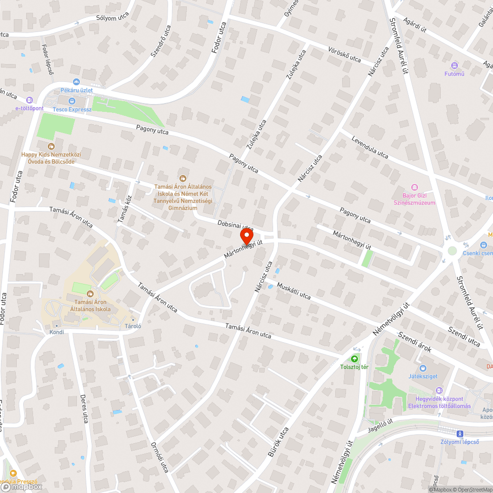 Eltűnt fa bejelentés helye