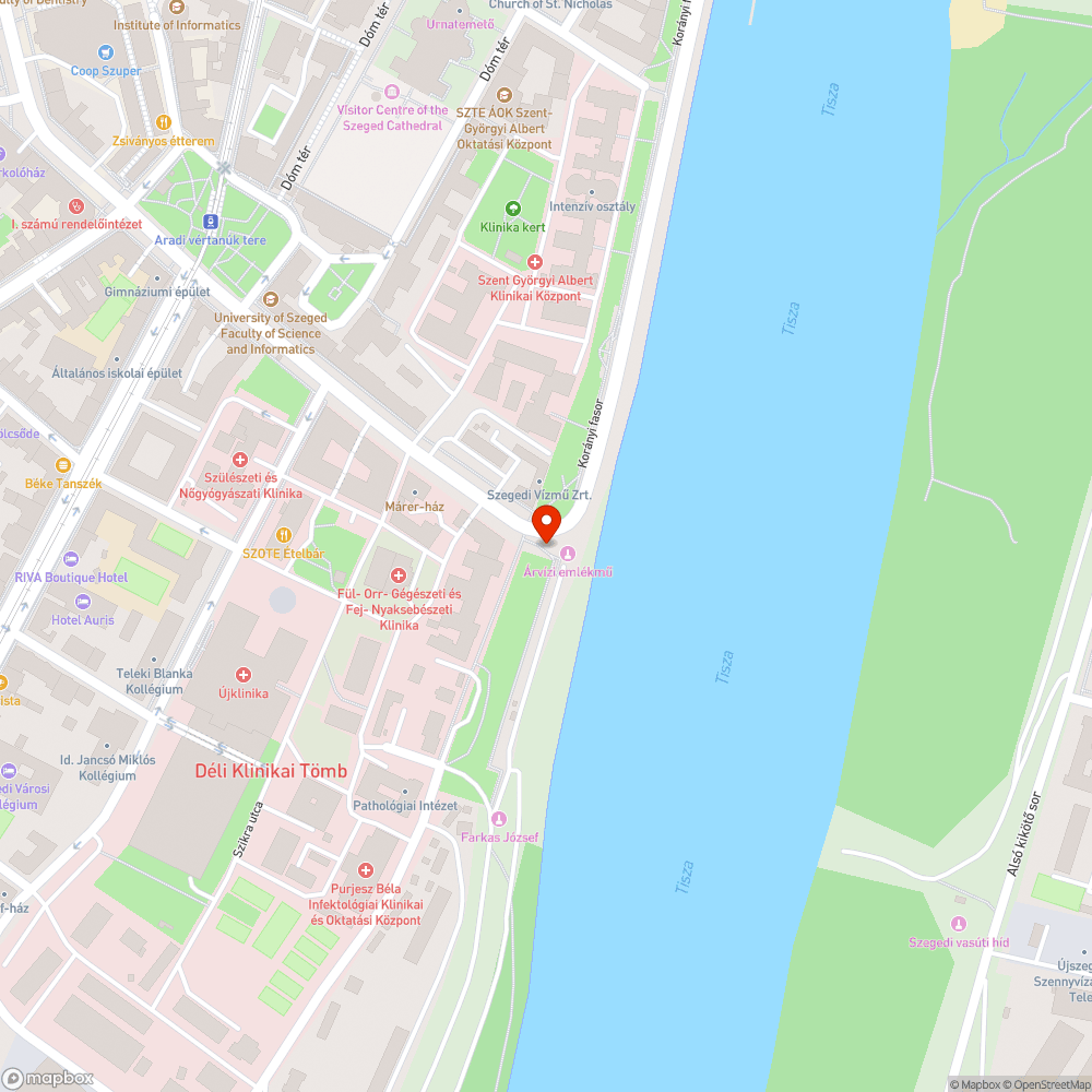 Lámpák nem világítanak - Árvizi emlékmű bejelentés helye