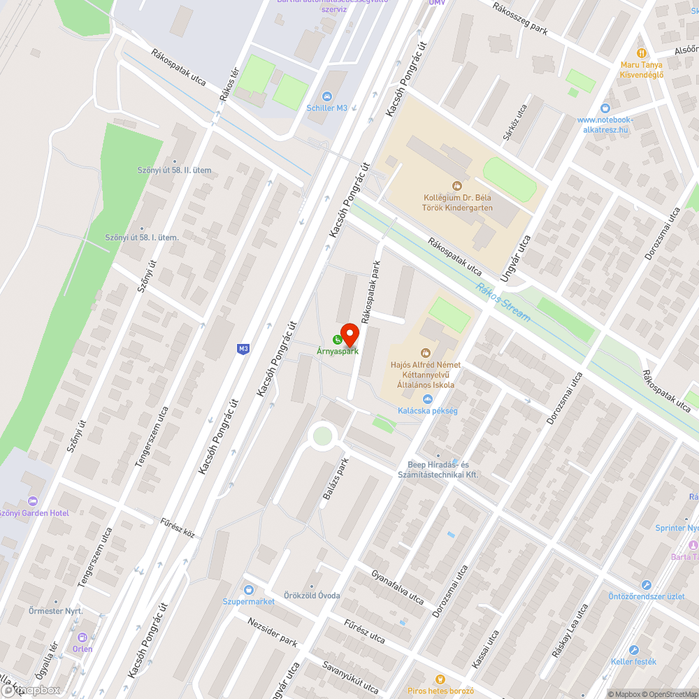 Árnyas játszótér pad bejelentés helye