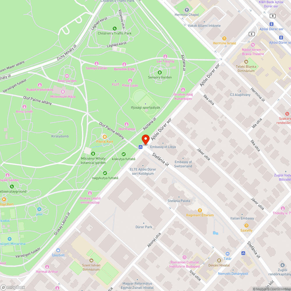 Kátyú bejelentés helye