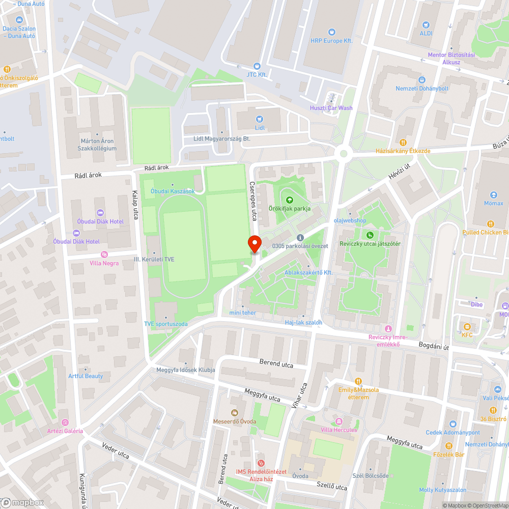 Lekopott utcanév-táblák bejelentés helye