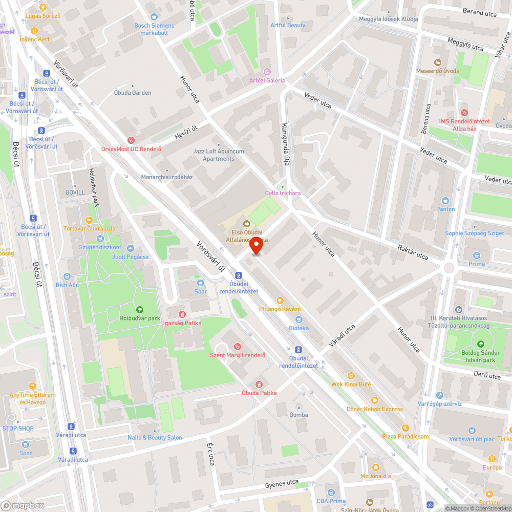 Hiányzó járdaszakasz a Velence utcában bejelentés helye