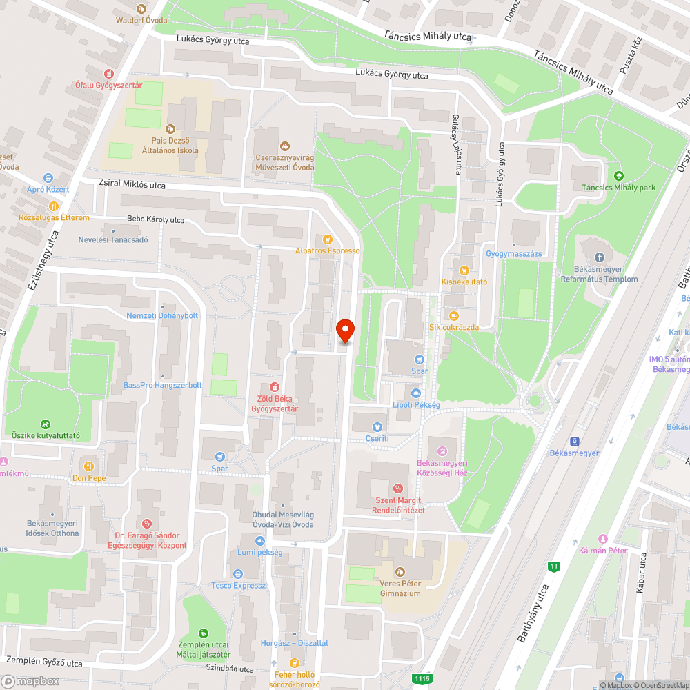 Kicsi és kevés utcai hulladékgyűjtő bejelentés helye