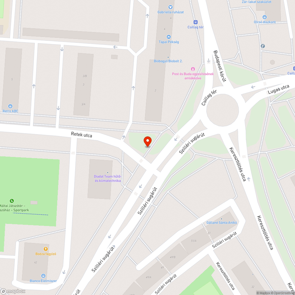 Megfakult, összefirkált táblák (Retek u. 1.) bejelentés helye