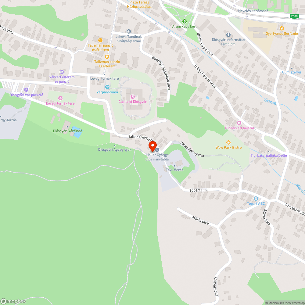 Szemétlerakó bejelentés helye