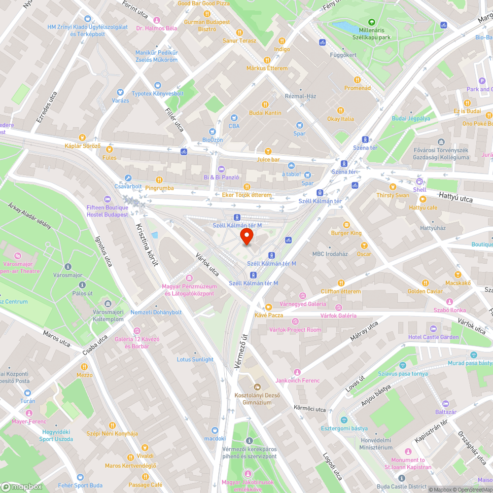 Széll Kálmán tér bejelentés helye