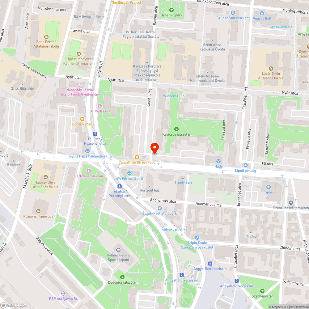 Zöldterületen parkolás bejelentés helye