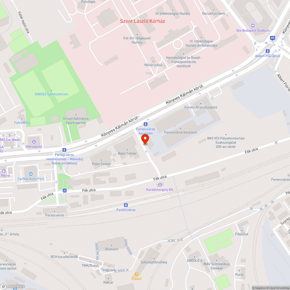 Kátyú probléma bejelentés helye