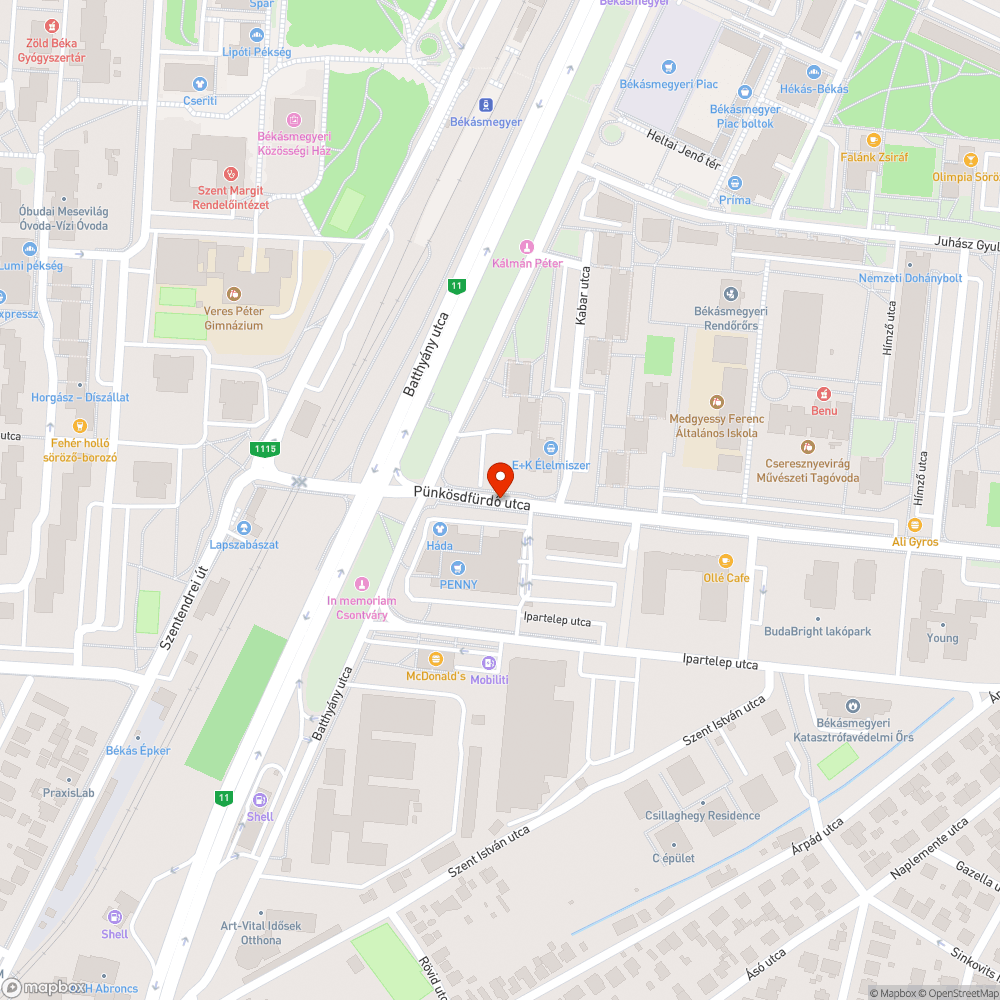 Szemét a megállónál bejelentés helye